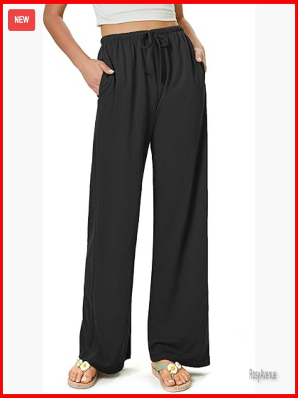 High Waisted Wide Leg Palazzo Pants Rayon Nylon Casual Beach Vacation